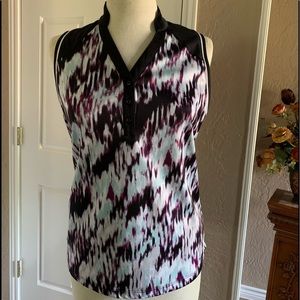 Purple and Black polo golf shirt
